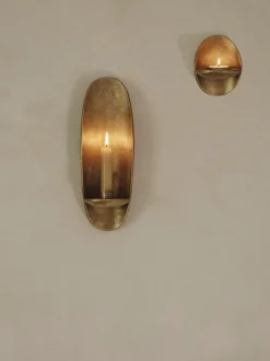 ferm LIVING Candleholders<Agapé Wall Tealight Holder - Finish Brass