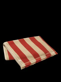 ferm LIVING Towels<Alee Beach Towel - Light Camel/Red Light Camel/Red