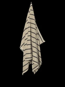 ferm LIVING Towels<Alee Beach Towel - Sand/Black Sand/Black