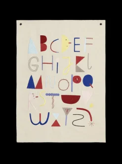 ferm LIVING Accessories<Alphabet Fabric Poster - Off-White