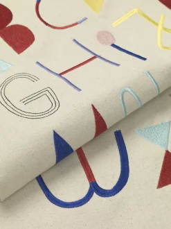 ferm LIVING Accessories<Alphabet Fabric Poster - Off-White