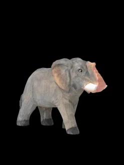 ferm LIVING Toys<Animal Hand-Carved Elephant Light Grey