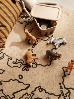 ferm LIVING Toys<Animal Hand-Carved Elephant Light Grey