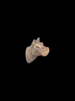 ferm LIVING Accessories<Animal Hand-Carved Hook - Hippo Warm Grey