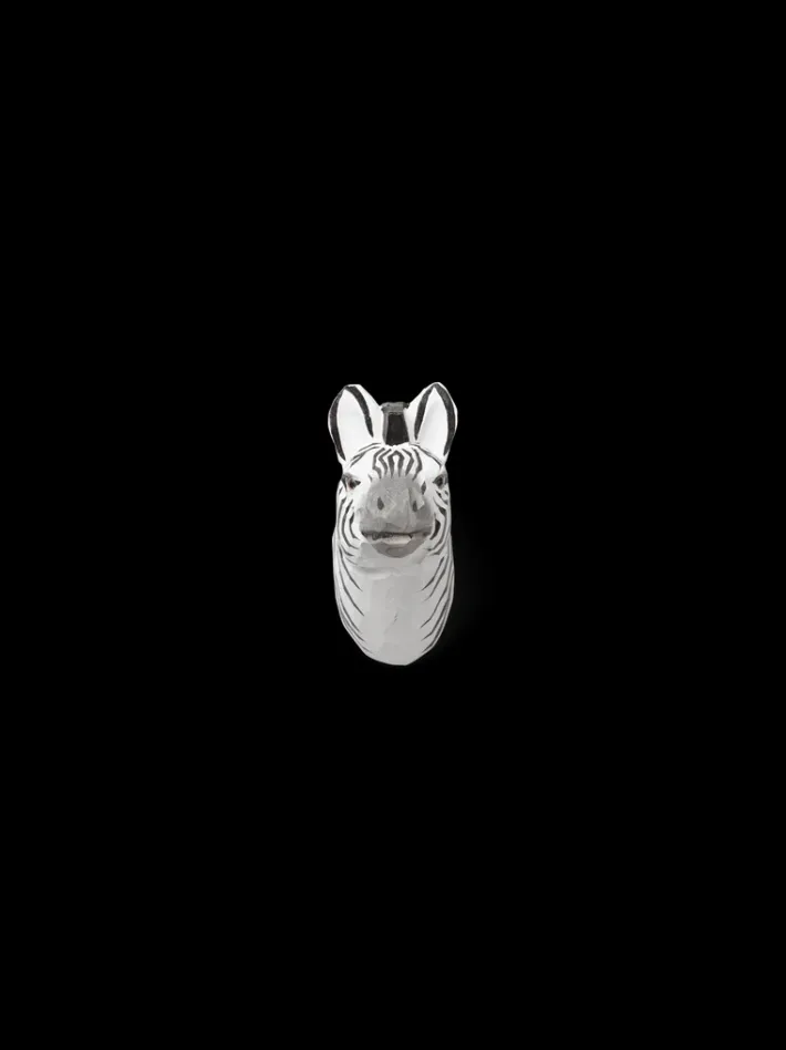ferm LIVING Accessories<Animal Hand-Carved Hook - Zebra Black