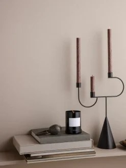ferm LIVING Candleholders<Avant Candelabra - Black
