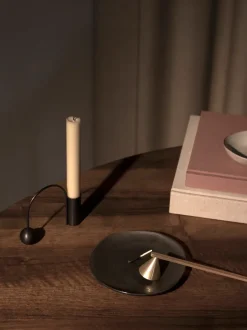 ferm LIVING Candleholders<Balance Candle Holder - Black Brass