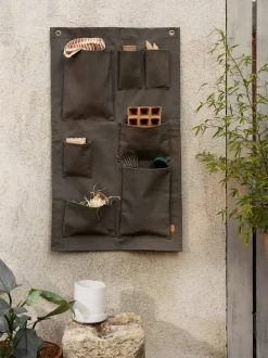 ferm LIVING Outdoor Textiles|Outdoor Accessories<Bark Garden Wall Storage - Olive