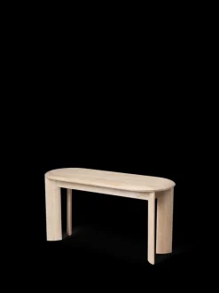 ferm LIVING Chairs And Benches<Bevel Bench - White Stained Oak White Oiled Oak