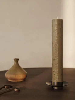 ferm LIVING Candleholders<Block Candle Holder - Black Brass