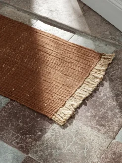 ferm LIVING Mats And Runners<Block Mat - /Natural Dark Brick