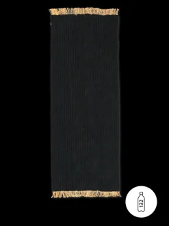 ferm LIVING Mats And Runners<Block Runner - /Natural Black
