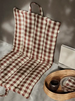 ferm LIVING Outdoor Textiles<Bothy Check Folding Mat - /Grey Green Cinnamon