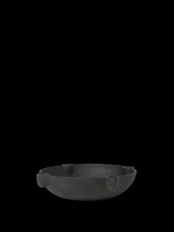 ferm LIVING Candleholders<Bowl Candle Holder - Large - Ceramic - Dark Grey