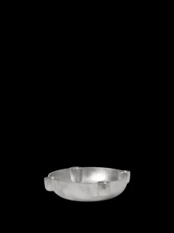 ferm LIVING Candleholders<Bowl Candle Holder - Medium - Aluminium Grey