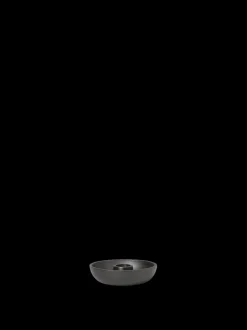 ferm LIVING Candleholders<Bowl Candle Holder - Single - ened Aluminium Black