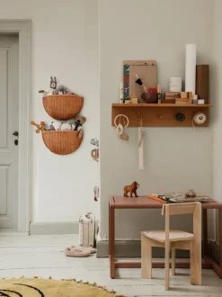 ferm LIVING Storage And Shelves<Braided Wall Pockets - Set of 2 - Natural