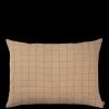ferm LIVING Cushions<Brown Cotton Cushion Large - Grid