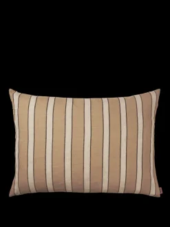 ferm LIVING Cushions<Brown Cotton Cushion Large - Stripe