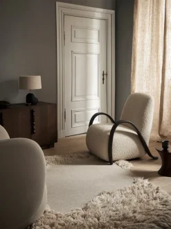 ferm LIVING Lounge Chairs And Poufs<Buur Lounge Chair - Nordic Bouclé - - US Off-White