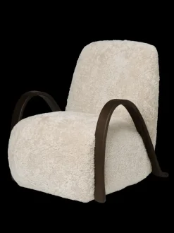ferm LIVING Lounge Chairs And Poufs<Buur Lounge Chair - Sheepskin - - US Moonlight