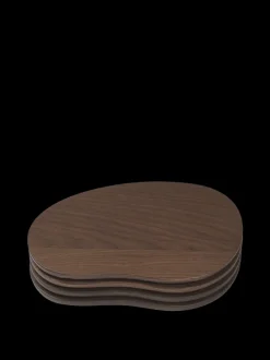 ferm LIVING Kitchen Tools And Utensils<Cairn Butter Boards - Set of 4 - Dark Brown