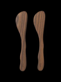 ferm LIVING Kitchen Tools And Utensils<Cairn Butter Knives - Set of 2 - Dark Brown