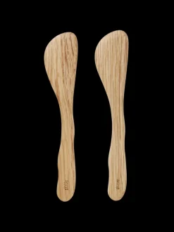 ferm LIVING Kitchen Tools And Utensils<Cairn Butter Knives - Set of 2 - Oak