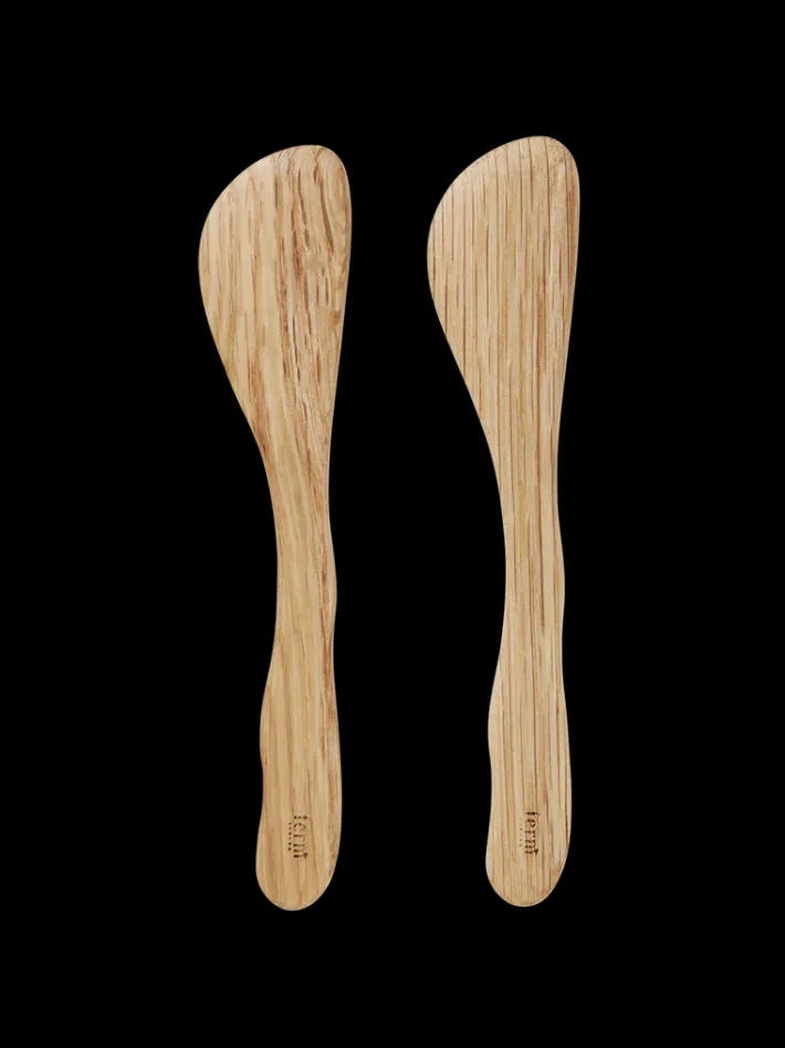 ferm LIVING Kitchen Tools And Utensils<Cairn Butter Knives - Set of 2 - Oak