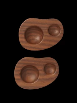 ferm LIVING Kitchen Tools And Utensils<Cairn Egg Holder - Set of 2 - Dark Brown