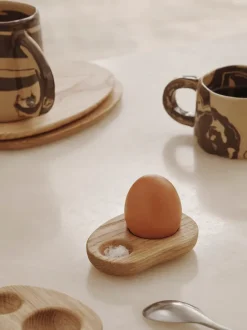 ferm LIVING Kitchen Tools And Utensils<Cairn Egg Holder - Set of 2 - Oak