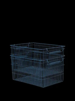ferm LIVING Accessories|Bags And Baskets<Cala Stackable Baskets - Set of 2 - Dark Blue