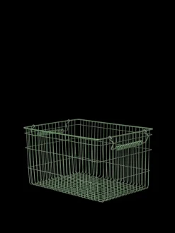 ferm LIVING Accessories|Bags And Baskets<Cala Stackable Baskets - Set of 2 - Verdant Green Dark Green