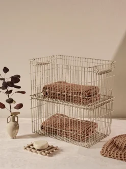 ferm LIVING Accessories|Bags And Baskets<Cala Stackable Baskets - Set of 2 - Cashmere