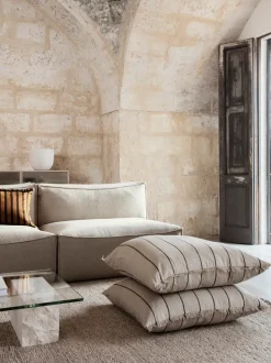 ferm LIVING Cushions<Calm Cushion - Large - /Black Camel