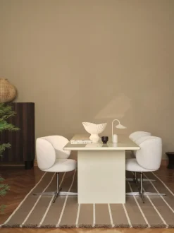 ferm LIVING Rectangular Rugs<Calm Kelim Rug - /Off-White - 140 x 200 cm Dark Sand