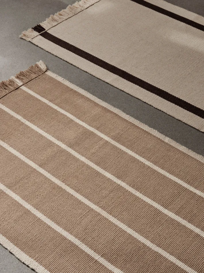 ferm LIVING Mats And Runners<Calm Kelim Runner - /Off-White Dark Sand
