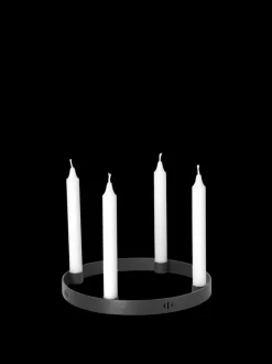 ferm LIVING Candleholders<Candle Holder Circle - Small - Black Brass