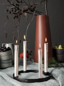 ferm LIVING Candleholders<Candle Holder Circle - Small - Black Brass