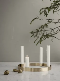 ferm LIVING Candleholders<Candle Holder Circle - Small - Brass