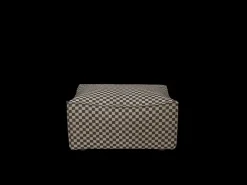 ferm LIVING Catena|Lounge Chairs And Poufs<Catena Pouf Rectangular S501 Check - Sand/Black - US Sand/Black