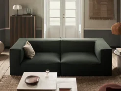ferm LIVING Sofas And Daybeds|Catena<Catena Sofa Armrest Left L400 Grain - - US Dark Green