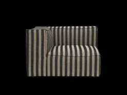 ferm LIVING Catena|Sofas And Daybeds<Catena Sofa Armrest Left S400 Louisiana - Sand/Black - US Sand/Black