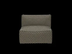 ferm LIVING Catena|Sofas And Daybeds<Catena Sofa Center S100 Check - Sand/Black - US Sand/Black
