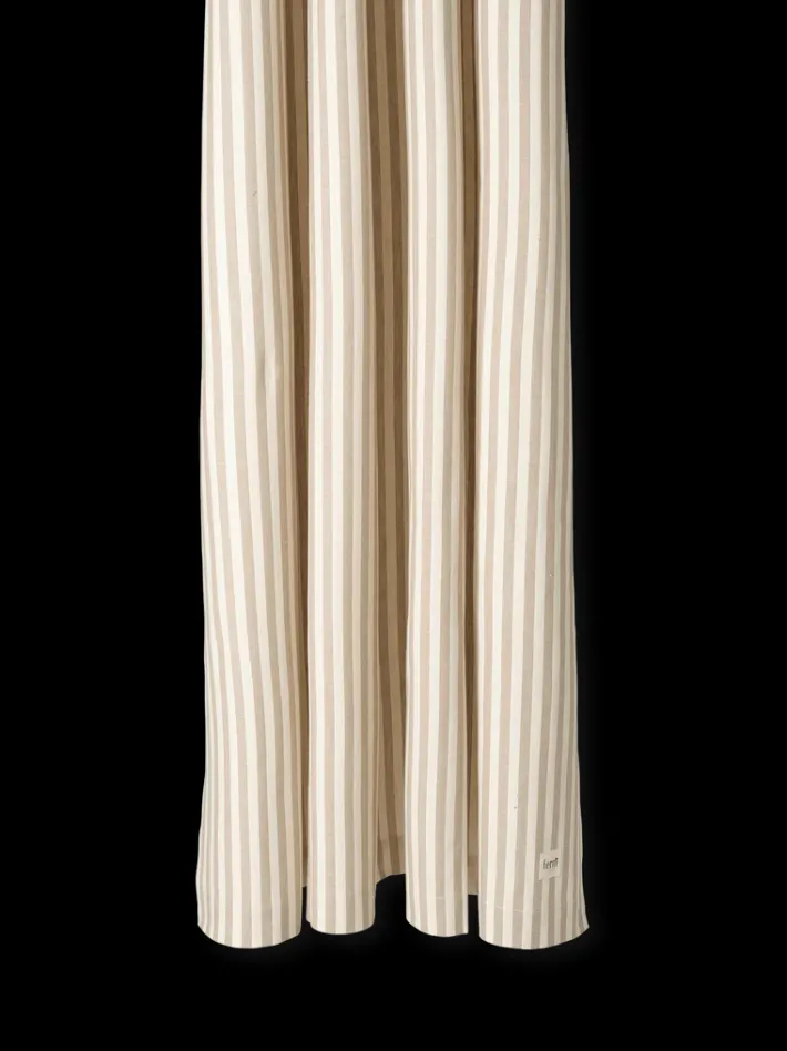 ferm LIVING Shower Curtains<Chambray Shower Curtain - /Off-White Sand