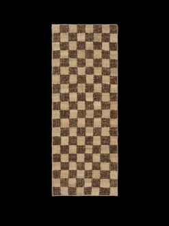 ferm LIVING Mats And Runners<Check Wool Jute Runner - /Natural Coffee