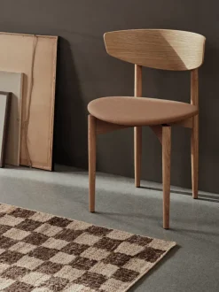 ferm LIVING Mats And Runners<Check Wool Jute Runner - /Natural Coffee