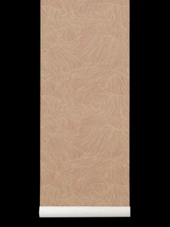 ferm LIVING Wallpaper<Coral Wallpaper - /Beige Dusty Rose