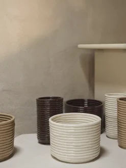 ferm LIVING Vases<Corduroy Vase - Carob Brown