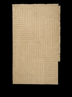 ferm LIVING Rectangular Rugs<Crease Wool Rug - Light - 160 x 250 cm Sand